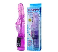 Хай-Тек вибратор Super Happy Rabbit розовый