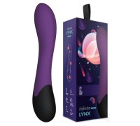 Вибратор Lynx для стимуляции точки G и подогревом сливового цвета