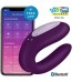 Стимулятор для пар Satisfyer Partner Double Joy с возможностью управления через смартфон фиолетовый - фото