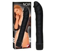 Черный вибратор из силикона Rouge Noir