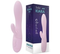 Вибратор с клиторальным стимулятором Kiara нежно-розовый