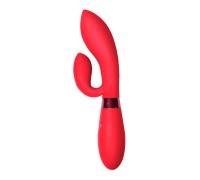 Вибратор с клиторальным отростком Indeep Gina Red 