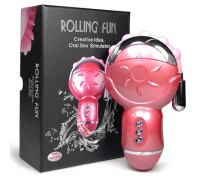 Клиторальный стимулятор с отростком Rolling Fun