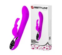 Перезаряжаемый вибратор для g-точки с кроликом Pretty Love Smart