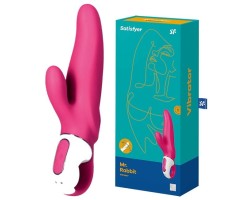 Розовый вибратор Satisfyer Vibes Mr.Rabbit с клиторальным стимулятором