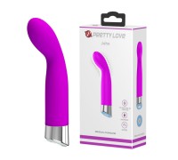 Вибромассажер для точки G Pretty Love John фиолетовый