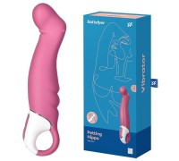 Розовый вибратор Satisfyer Vibes Petting Hippo для точки G