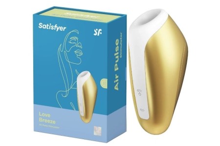 Вакуумно-волновой стимулятор клитора Satisfyer Love Breeze золотой