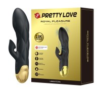 Вибратор с вакуумным стимулятором Royal Pleasure Uberators