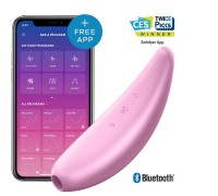 Вакуумный вибростимулятор Satisfyer Curvy 3+ Pink с дистанционном управлением
