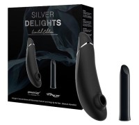 Набор стимуляторов Silver Delights Womanizer Premium + We-Vibe Tango, серебристый