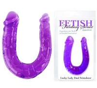 Двухголовый фаллоимитатор Lucky Lady Dual Stimulator фиолетовый