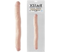 Двухсторонний фаллоимитатор Basix Rubber Works 12 in Double Dong Flesh