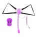 Вибробабочка с отростком и анальным вибромассажером фиолетовая - фото 6