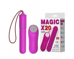 Беспроводной вибростимулятор фиолетовый Magic X20