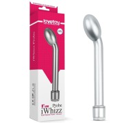 Серебристый вибростимулятор iWhizz Probe