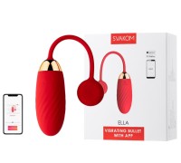 Виброяйцо Svakom Ella с управлением через смартфон, красное