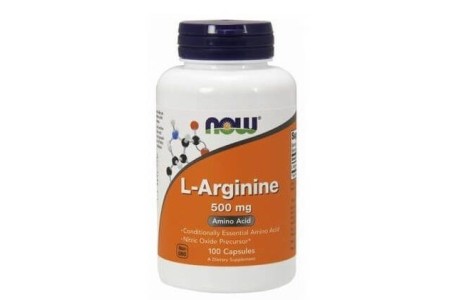 Бад для мужчин Now L-Arginine 500 мг, 100 капсул