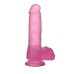 Розовый фаллос Jelly Studs Crystal Dildo Medium 18 см - фото 2