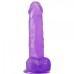 Фаллос на присоске Jelly Studs Crystal Dildo Large фиолетовый 20 см - фото 1