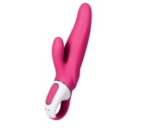 DEMO Розовый вибратор Satisfyer Vibes Mr.Rabbit с клиторальным стимулятором