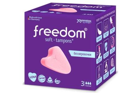 Тампоны гигиенические для секса и спорта Freedom normal 3* JoyDivision 3 шт.