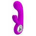 Перезаряжаемый вибратор Pretty Love Valentine с клиторальной стимуляцией, пурпурный - фото 2
