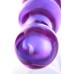 Двусторонний фаллоимитатор из фиолетового стекла Sexus Glass 22 см - фото 3