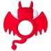 Эрекционное виброкольцо Jos Cocky Devil красного цвета - фото