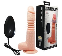 Вибратор-реалистик с ротацией и поступательными движениями Thunder Up