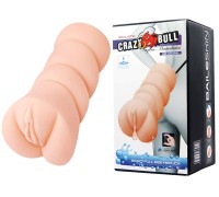 Мастурбатор-вагина Crazy Bull с эффектом выделения смазки