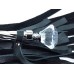 Эксклюзивная плеть с металлической ручкой и широкими хвостами 60 см - фото 1