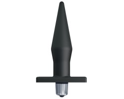 Черная анальная пробка с вибрацией Butt Plag
