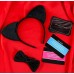 Эротический набор 50 оттенков страсти: Женщина-кошка - ободок, галстук-бабочка, 10 карт - фото 2