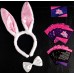 Эротический набор Ахи-Вздохи: Девушка-плейбой - ободок с ушками, галстук-бабочка, 10 карт - фото 1