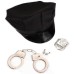 Карнавальный набор Секс-полиция - кепка, наручники, брошь - фото 1