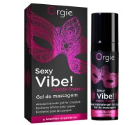 Стимулирующий гель-смазка Orgie Sexy Vibe Intense Orgasm с покалывающим, разогревающим и охлаждающим эффектом 15 мл