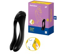 Универсальный перезаряжаемый вибростимулятор Satisfyer Candy Cane черный