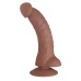 Реалистичный фаллос с загнутой головкой мулат Seducer Bended Lust Brown - фото 2