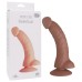 Реалистичный фаллос с загнутой головкой мулат Seducer Bended Lust Brown - фото