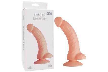 Реалистичный фаллос с загнутой головкой Seducer Bended Lust Flesh