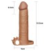 Насадка удлиняющая Penis Extension Sleeve плюс 7,5 см мулат - фото 1