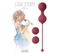 Набор вагинальных шариков Love Story Diva Wine Red