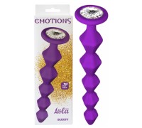 Анальная цепочка с кристаллом Emotions Buddy Purple