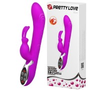Перезаряжаемый вибратор-кролик Pretty Love Hot с функцией подогрева