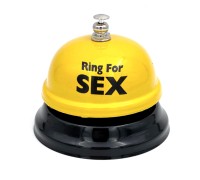 Звонок настольный Ring For Sex желтый