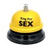 Звонок настольный Ring For Sex желтый - фото
