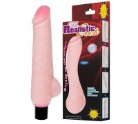 Реалистичный вибратор с мошонкой Realistic Cock 24 см