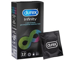 Презервативы Durex №12 Infinity гладкие с анестетиком