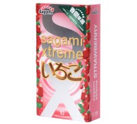 Презервативы с клубникой Sagami Xtreme Strawberry 10 шт